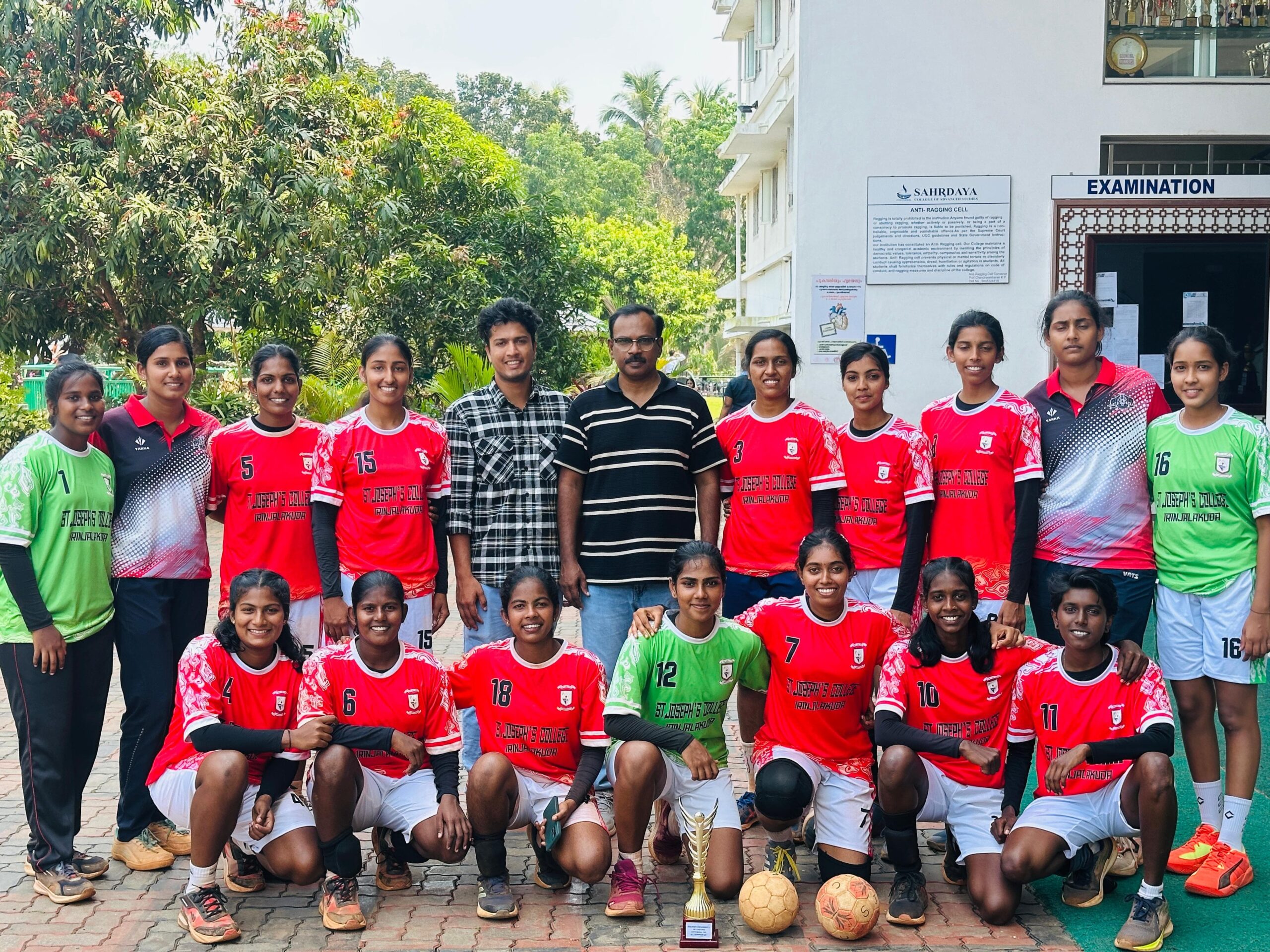 Handball Team at St. Joseph’s College Thrissur